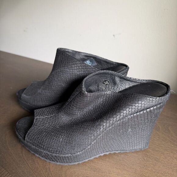 Cordani Calzature Black Leather shoes women’s 38-8.5 - Picture 3 of 6